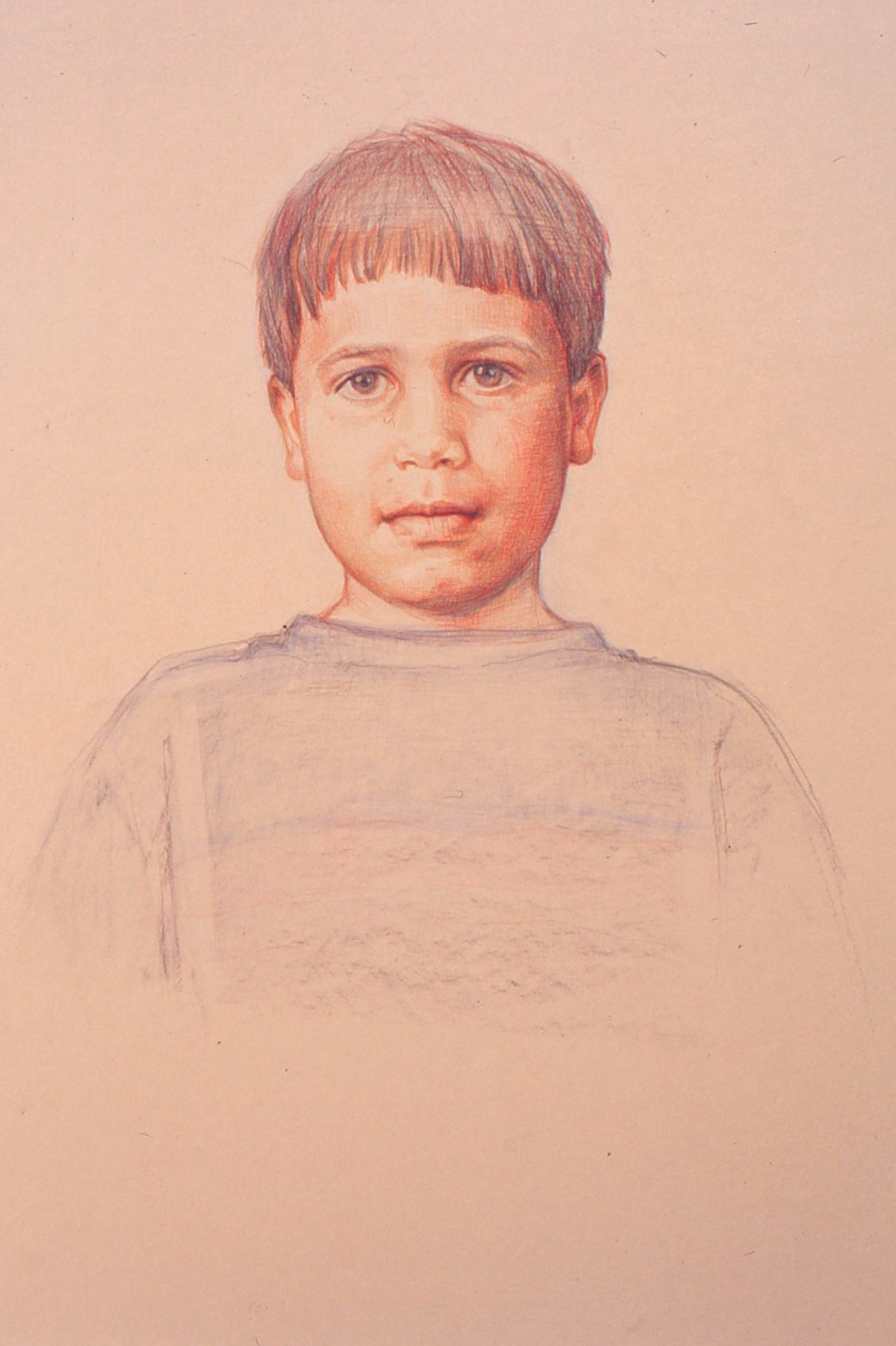5df(0) - Portrait of Richard -color pencil, charcoal on toned paper, 30x18 in. 1992.jpg