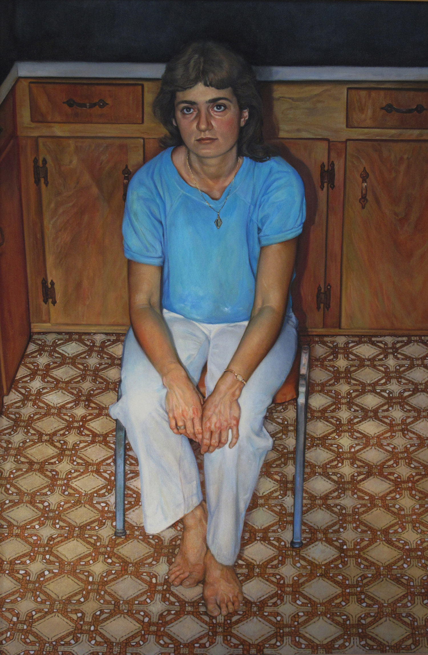 5dl(0) -The Byzantine Kitchen Trap -oil on canvas, 52x35 in. 1984.jpg