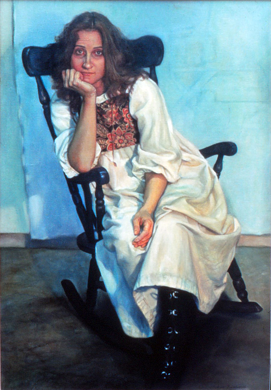 5do(0) -  Evie, The  Romantic - oil on canvas, 49x33 in., 1983.jpg