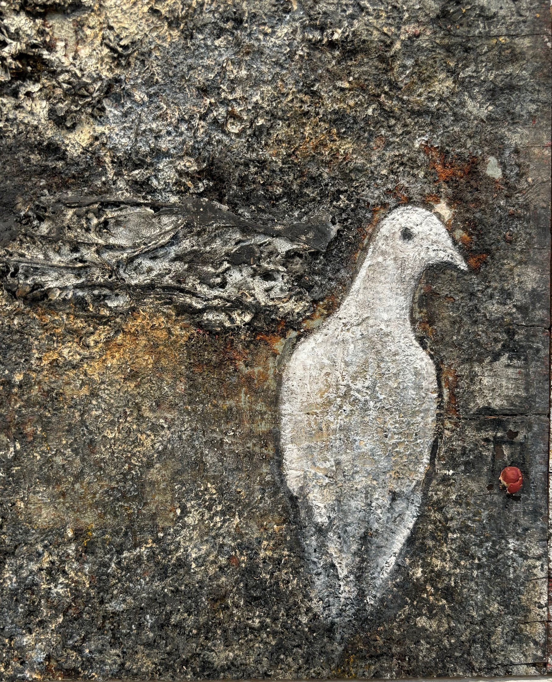 Close up of left panel - Peace and War