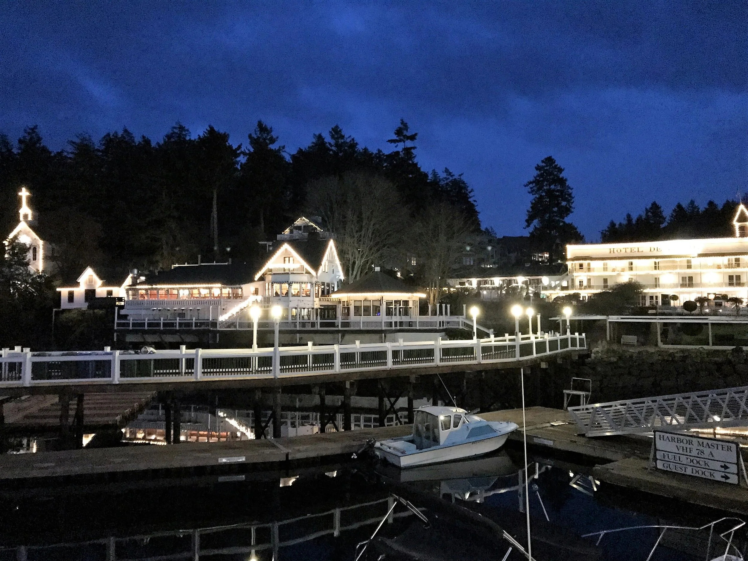 Roche Harbor Resort by Night
