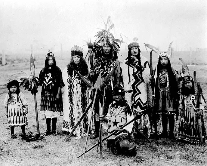 Lummi Indians around the turn of the last century