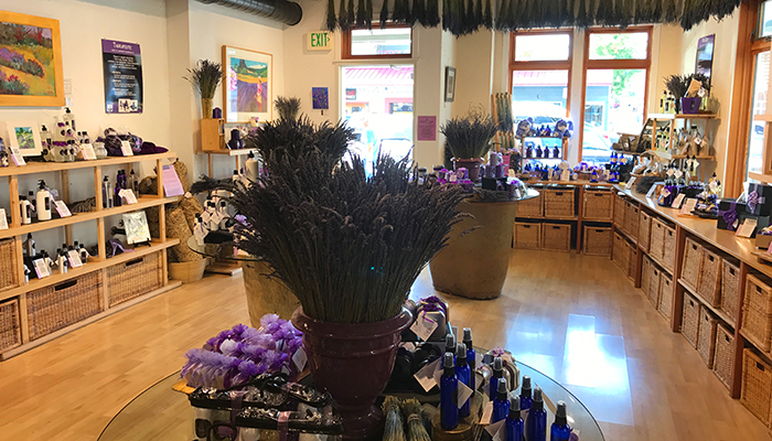 Pelindaba Lavender Store in downtown Friday Harbor