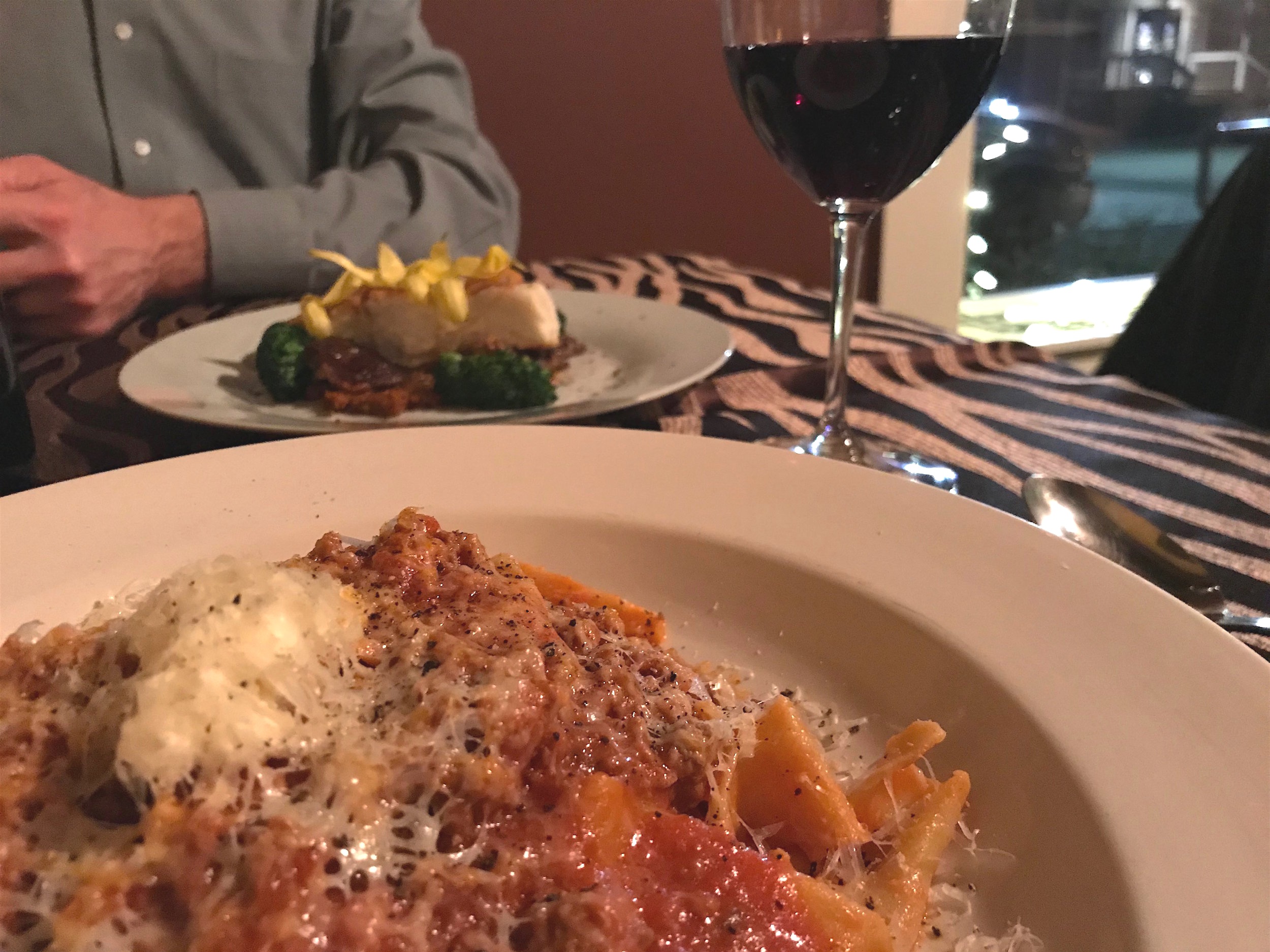 House-made Pappardelle with Lamb Bolognese, Ricotta and Greens