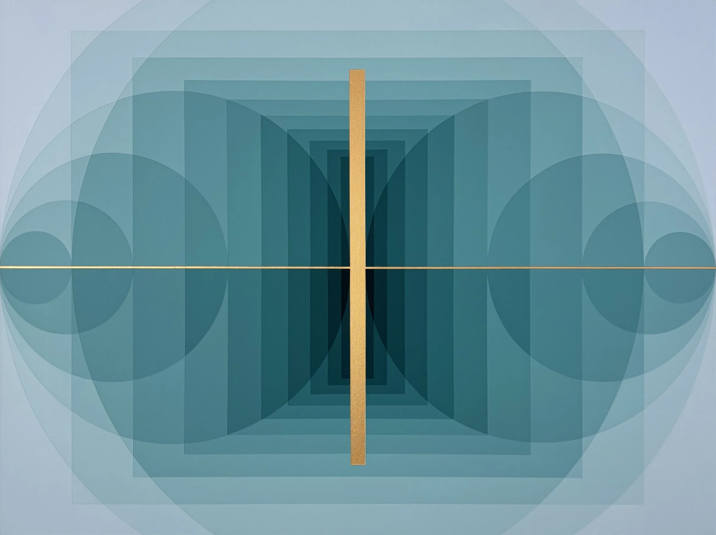   THALASSIC DIVIDE  30 × 40 inches matte acrylic on canvas SOLD 