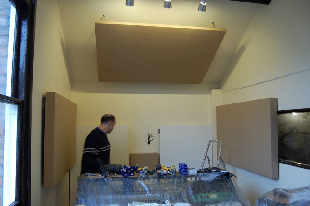 installing the acoustic treatment