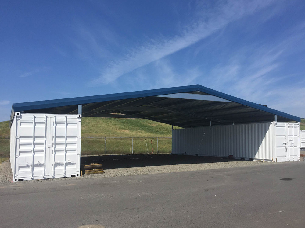 Custom Shipping Container Roof | Western Shelter