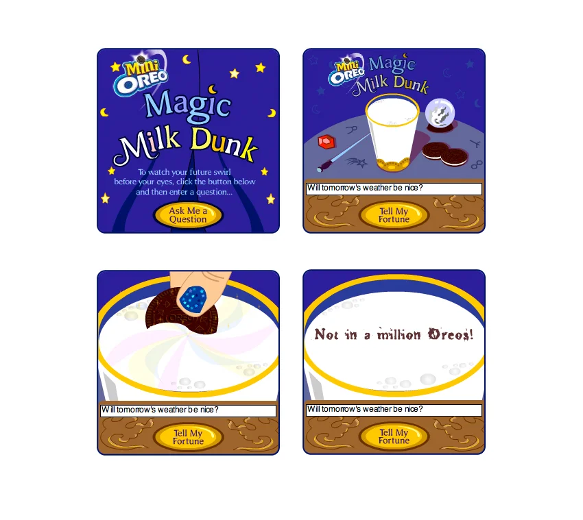 Design, UI and Animation for Mini Oreo Magic Milk Dunk