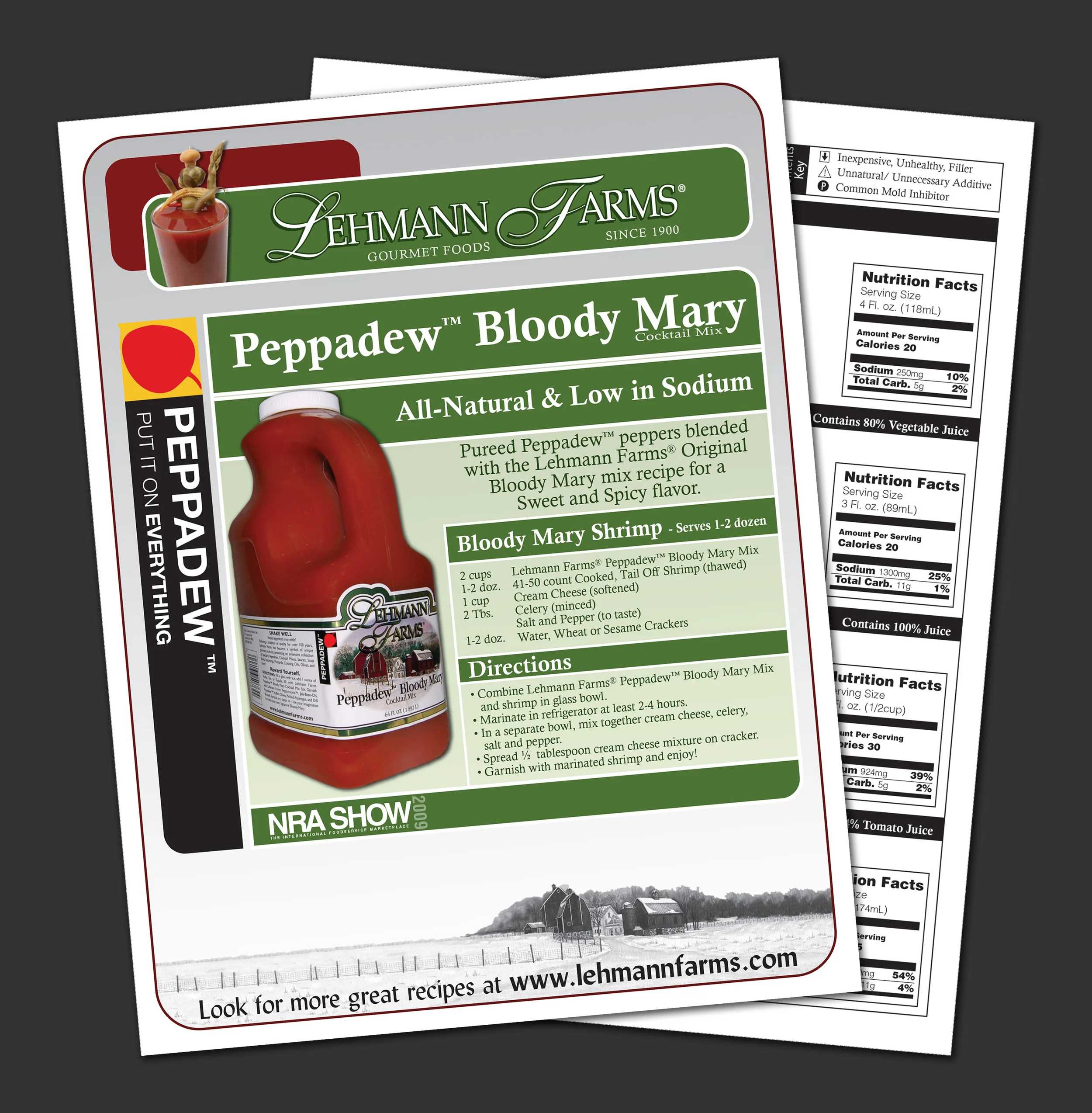 2009 Sell Sheet Design