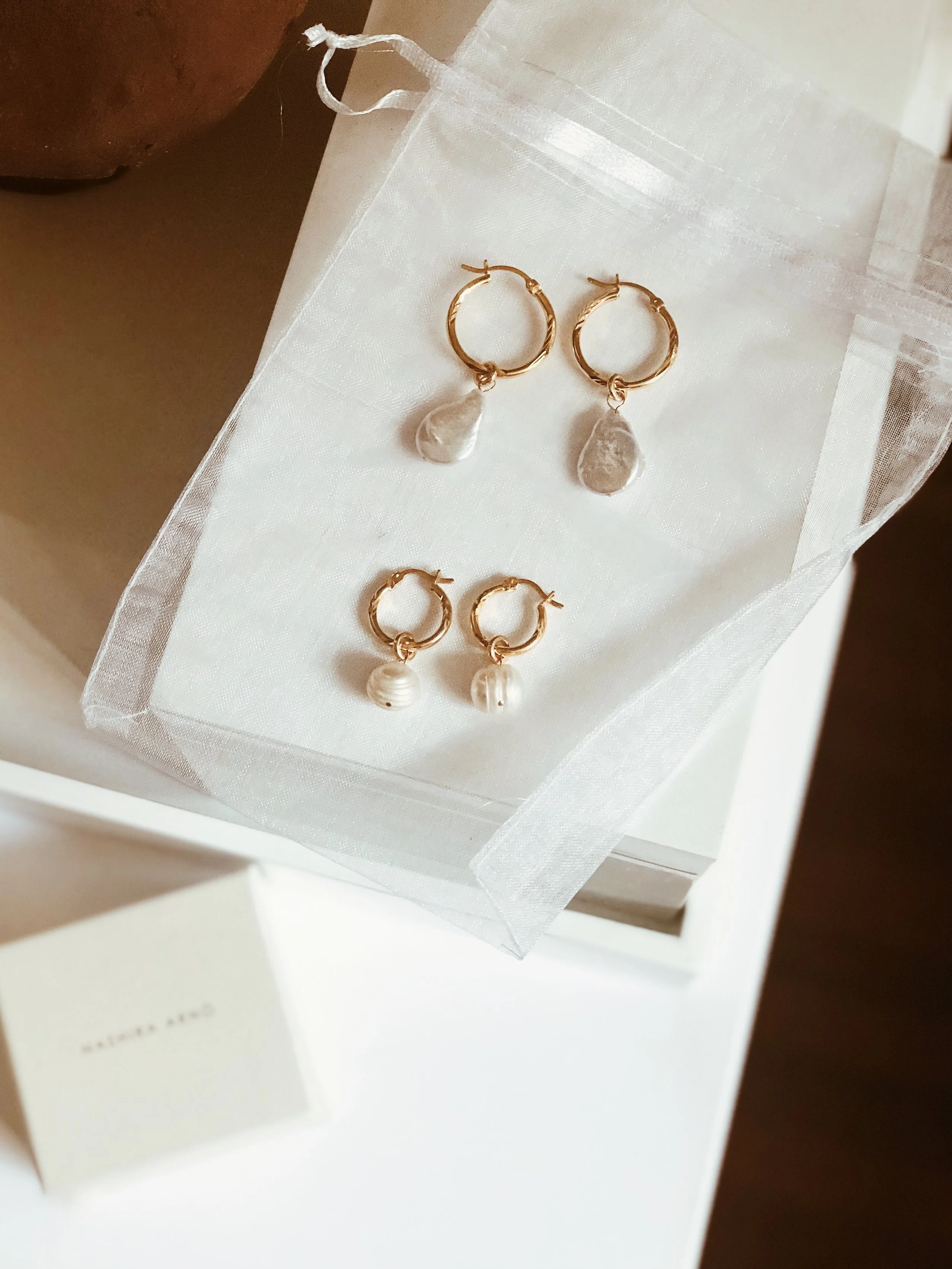 Nashira Arno Jewelry Freshwater Baroque Pearl Drop Earrings Sustainable Handmade Woman Owned Shop Instagram