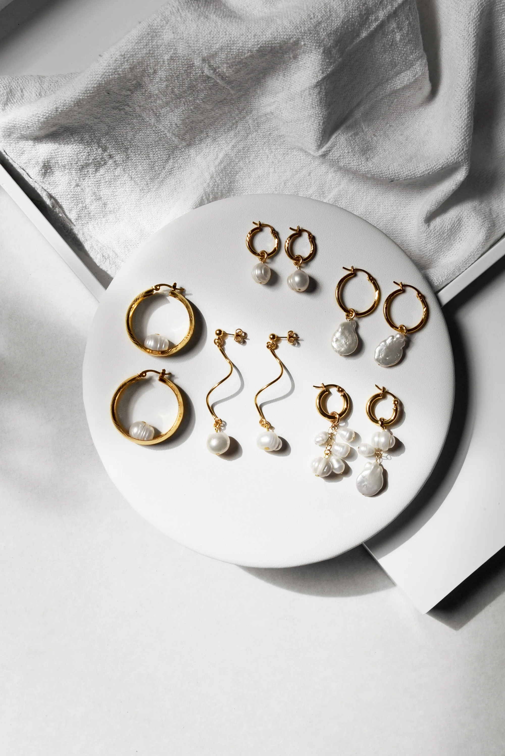 Nashira Arno Jewelry Lily Earrings Round Baroque Freshwater Pearl Handmade Sustainable Female Founded Shop Instagram