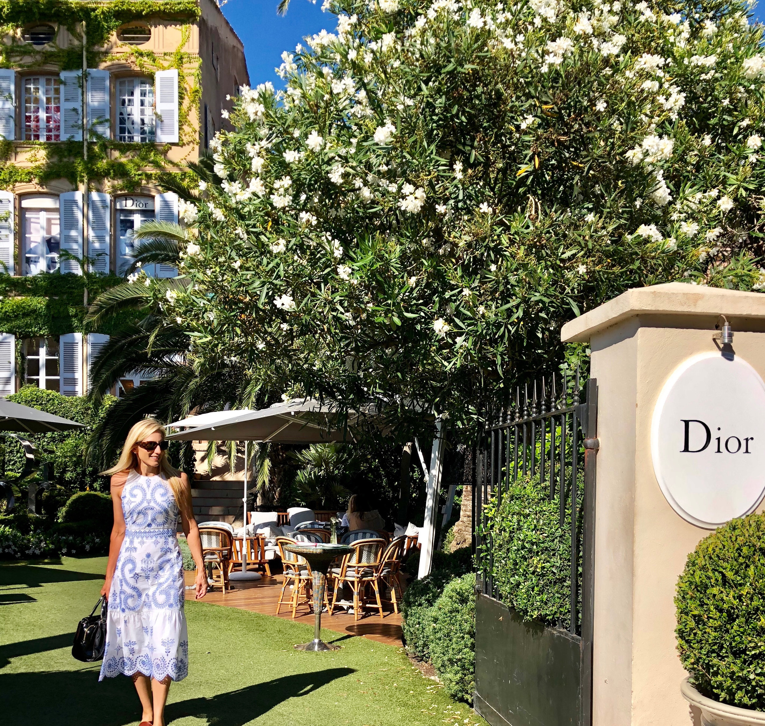 The Dior restaurant in St Tropez