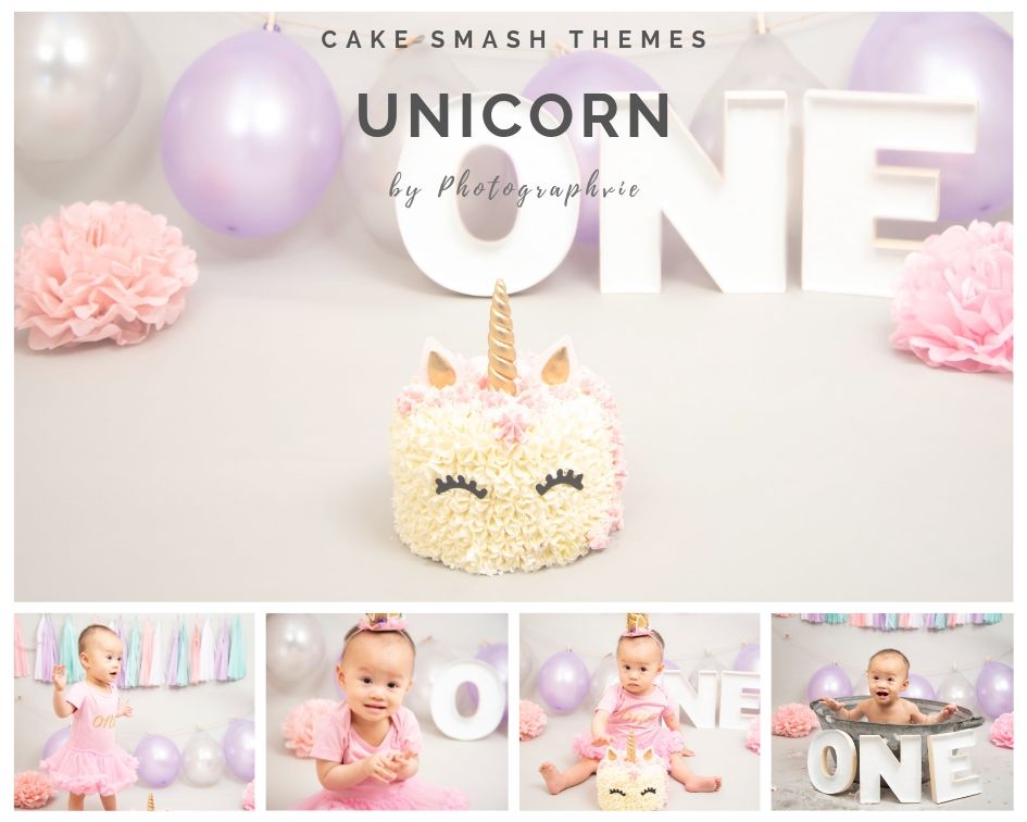 Unicorn Cake Smash Photoshoot