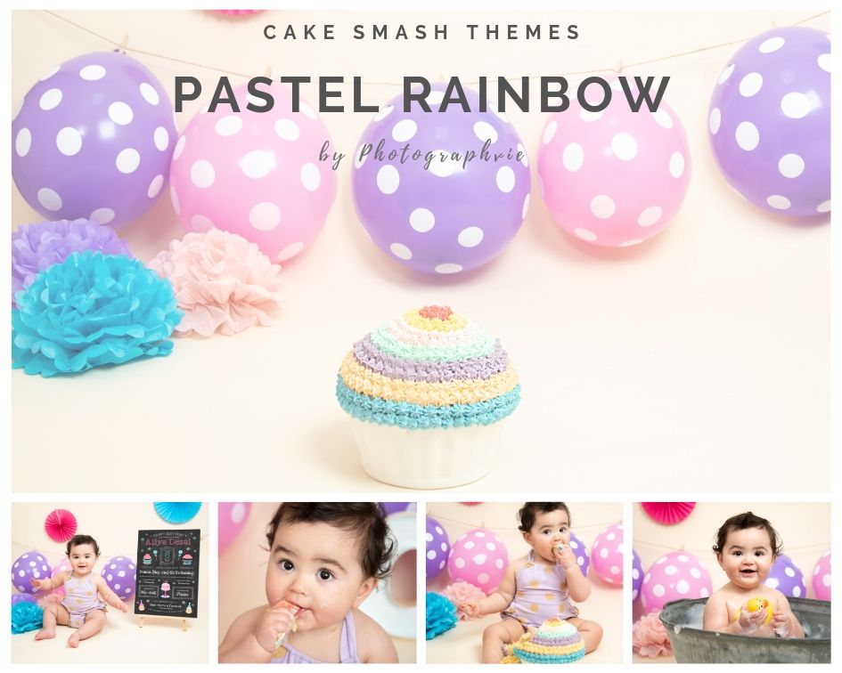 Rainbow Cake Smash Photoshoot