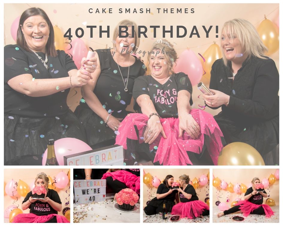 40th Birthday Cake Smash Photoshoot