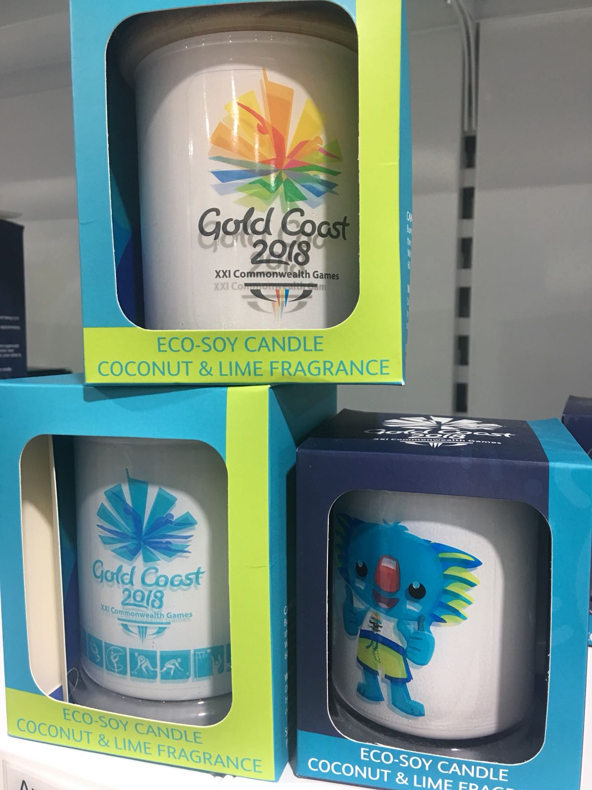  Eco-Soy candle, being sold at the Commonwealth Games 2018. 