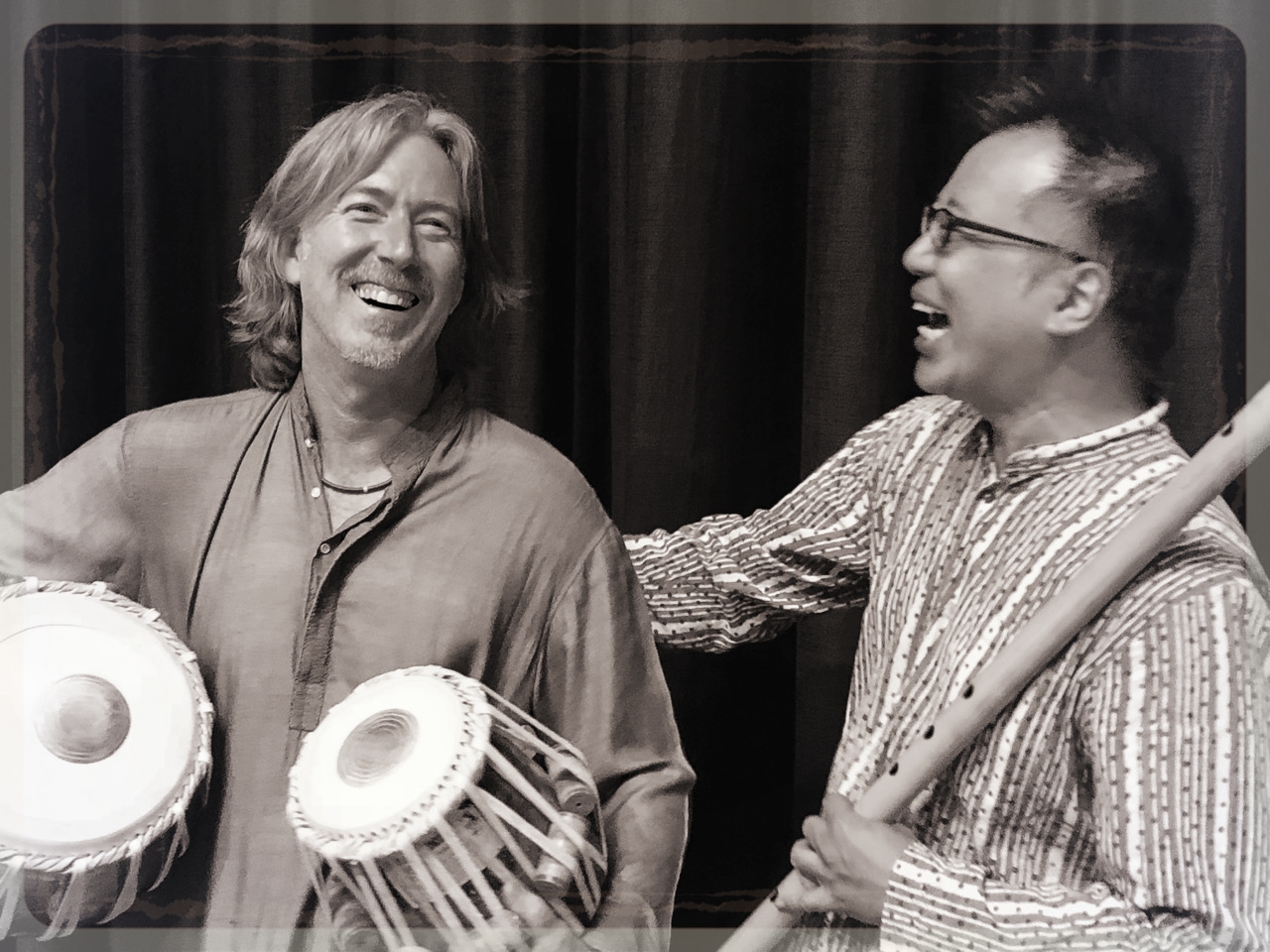 Taro Terahara & Ty Burhoe after a concert at the Canyon Theater in Boulder 2018