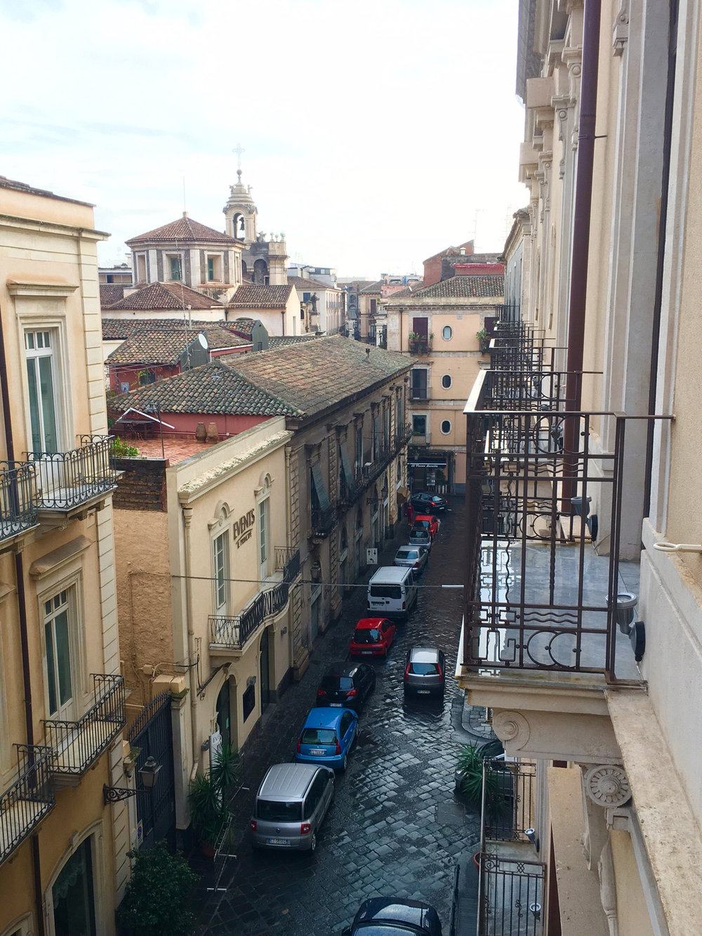 Room with a view from my balcony at Il Principe Hotel 