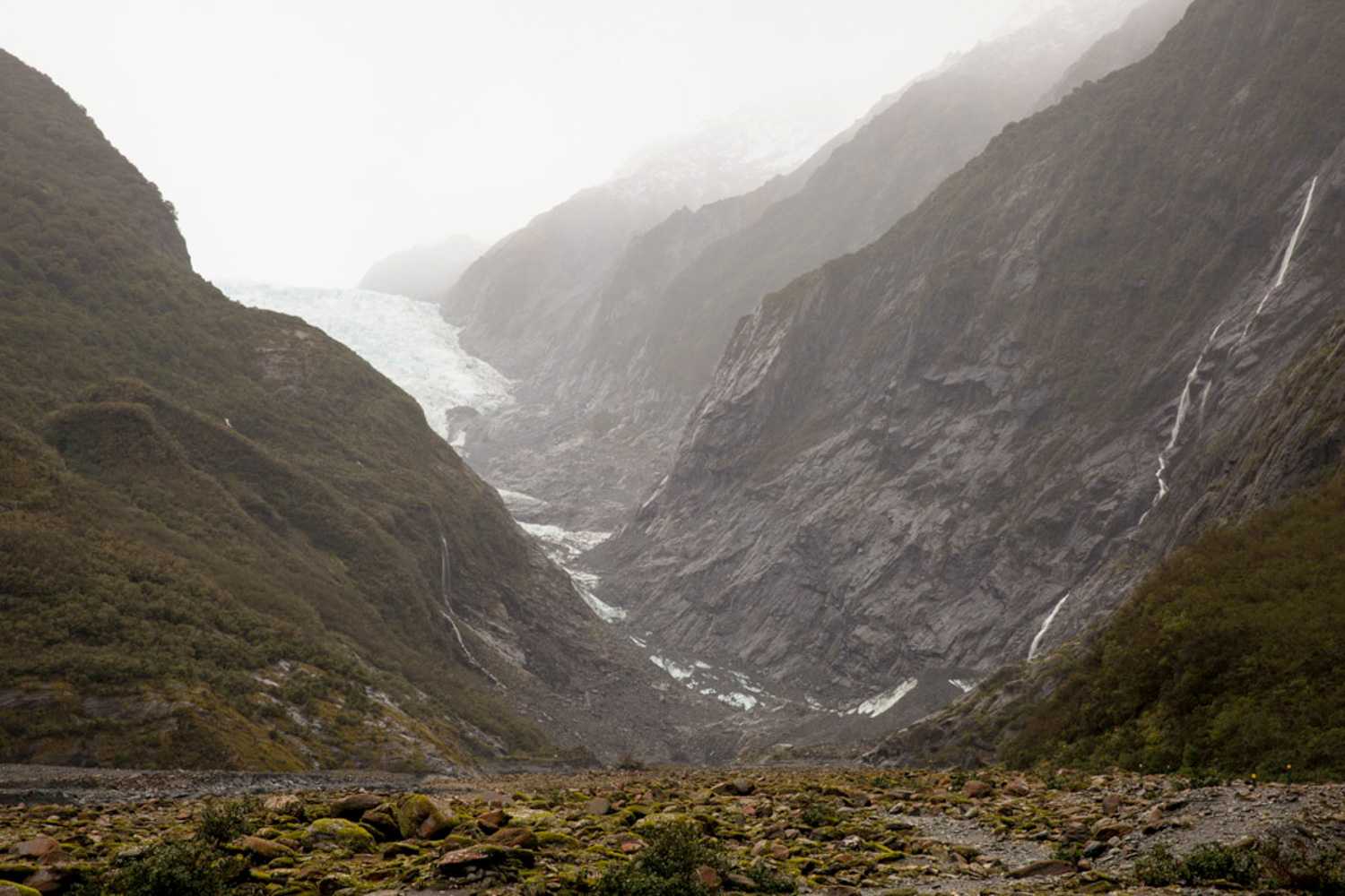 Retreating glacier