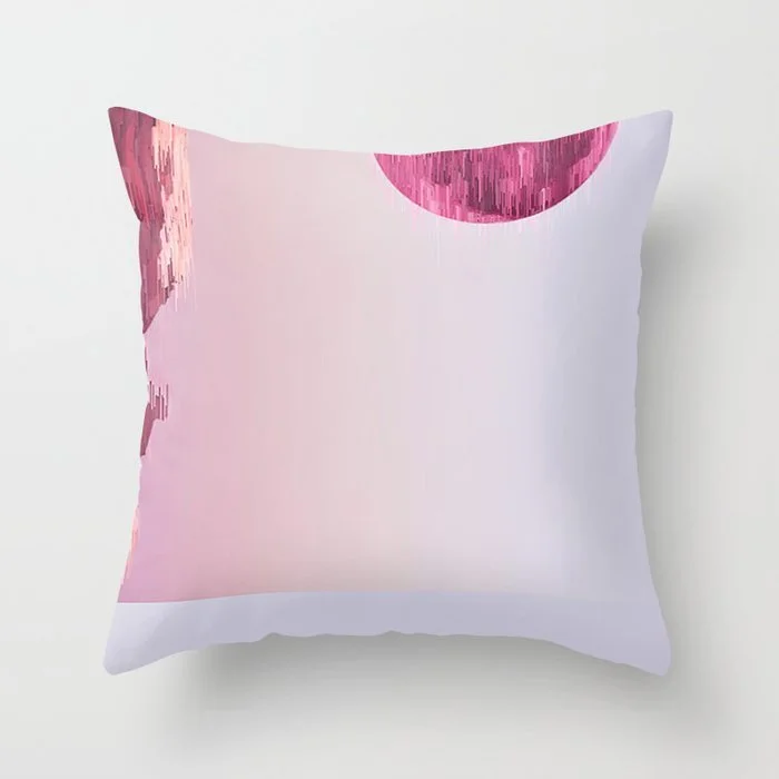 vibrant lunation | throw pillow (indoor &amp; outdoor)