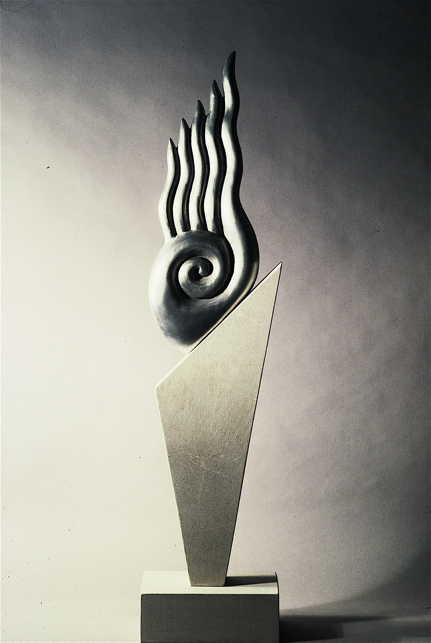 Thomas Coffin - Idol Series, 47"h x 11"w x 7"d, cast aluminum, limestone