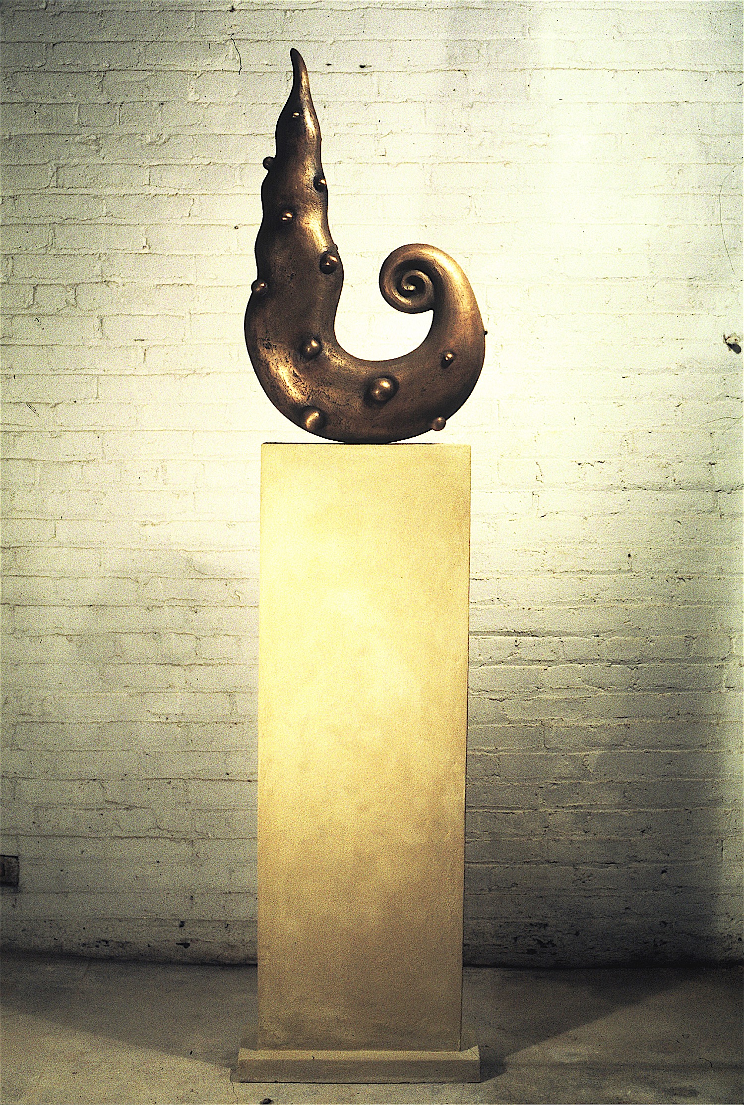 Thomas Coffin - Sea Form, 80"h x 19"w x 5"d, cast bronze, cast concrete