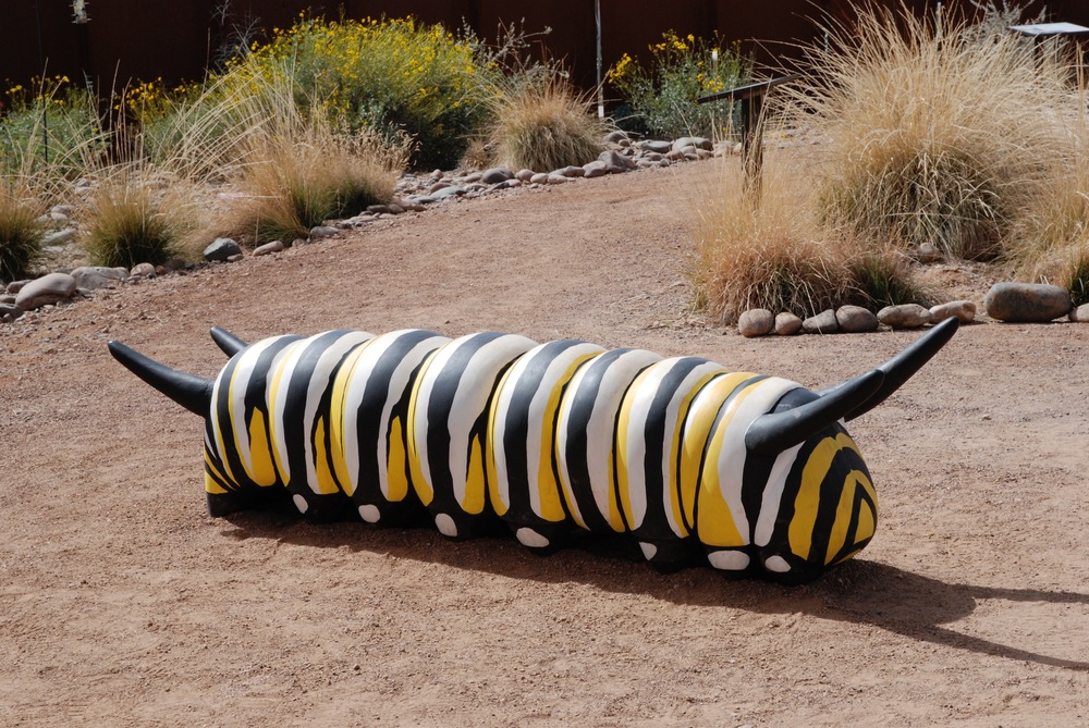 Thomas Coffin - Nina Mason Pulliam Rio Salado Audubon Center, Monarch Butterfly Life Cycle Sculpture - Phoenix, Arizona