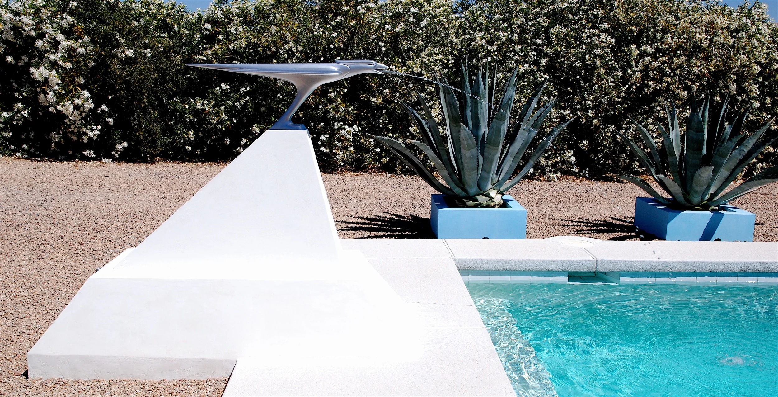 Thomas Coffin - Falcon Fountain, cast aluminum