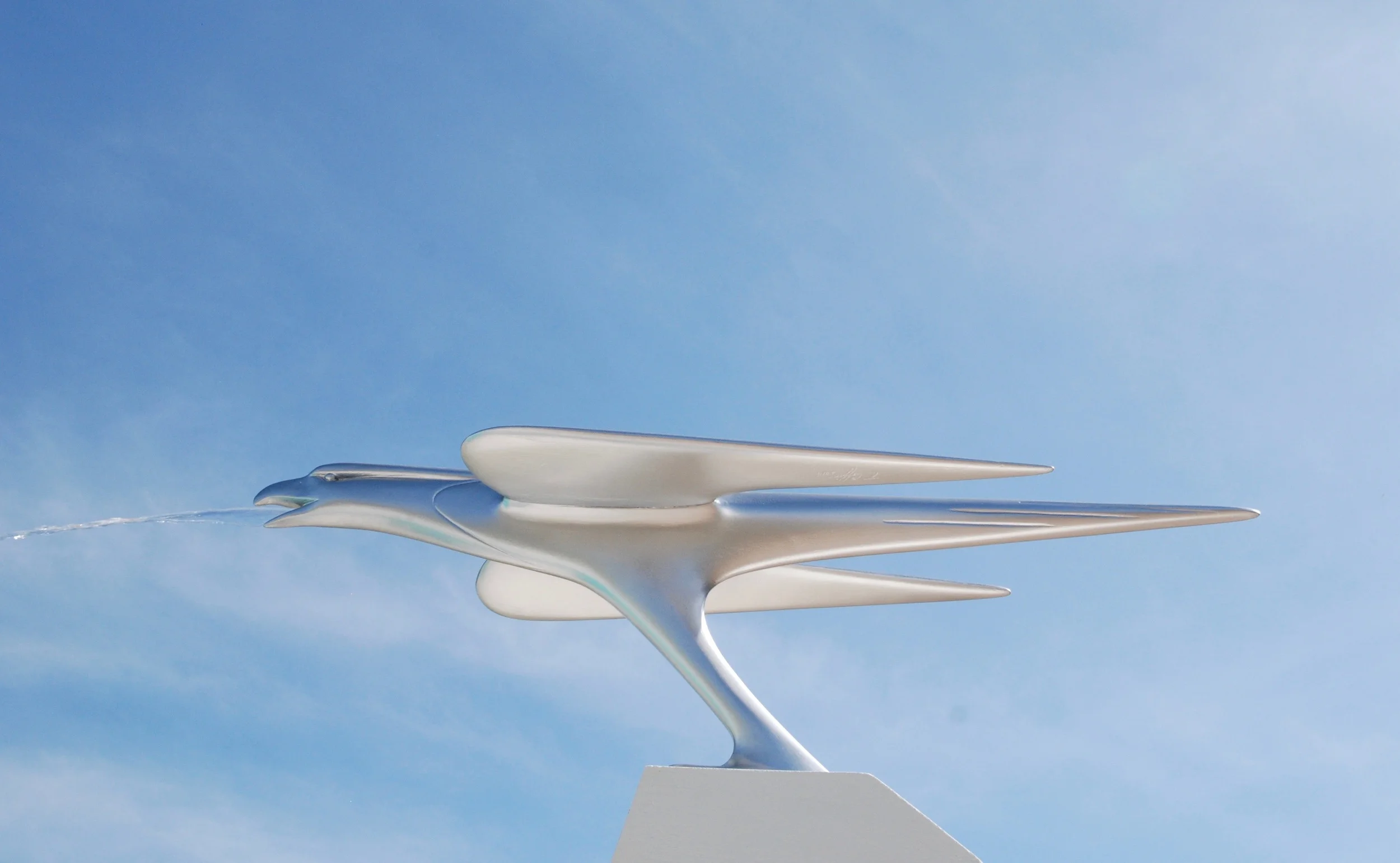 Thomas Coffin - Falcon Fountain, cast aluminum