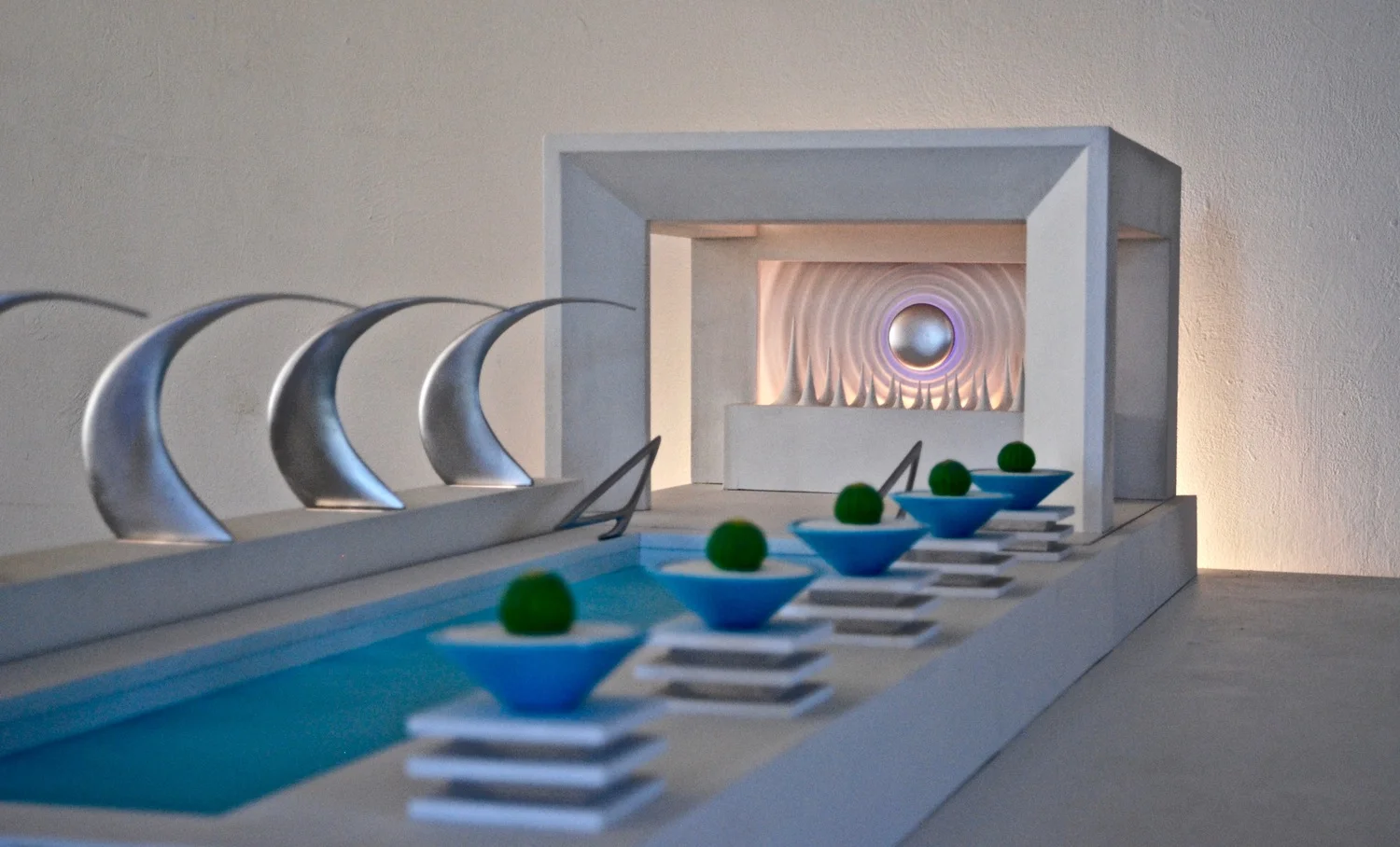 Thomas Coffin - custom pool, cabana, and fountain design model