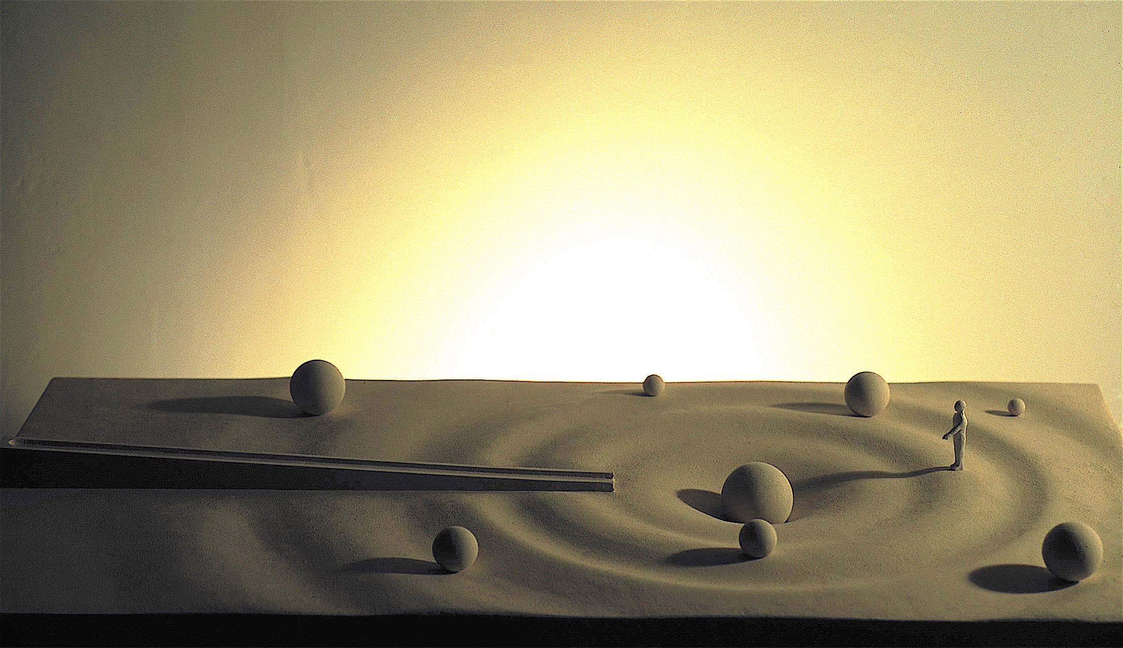 Thomas Coffin - Ripple Effect Fountain, monumental sculpture and earthworks model