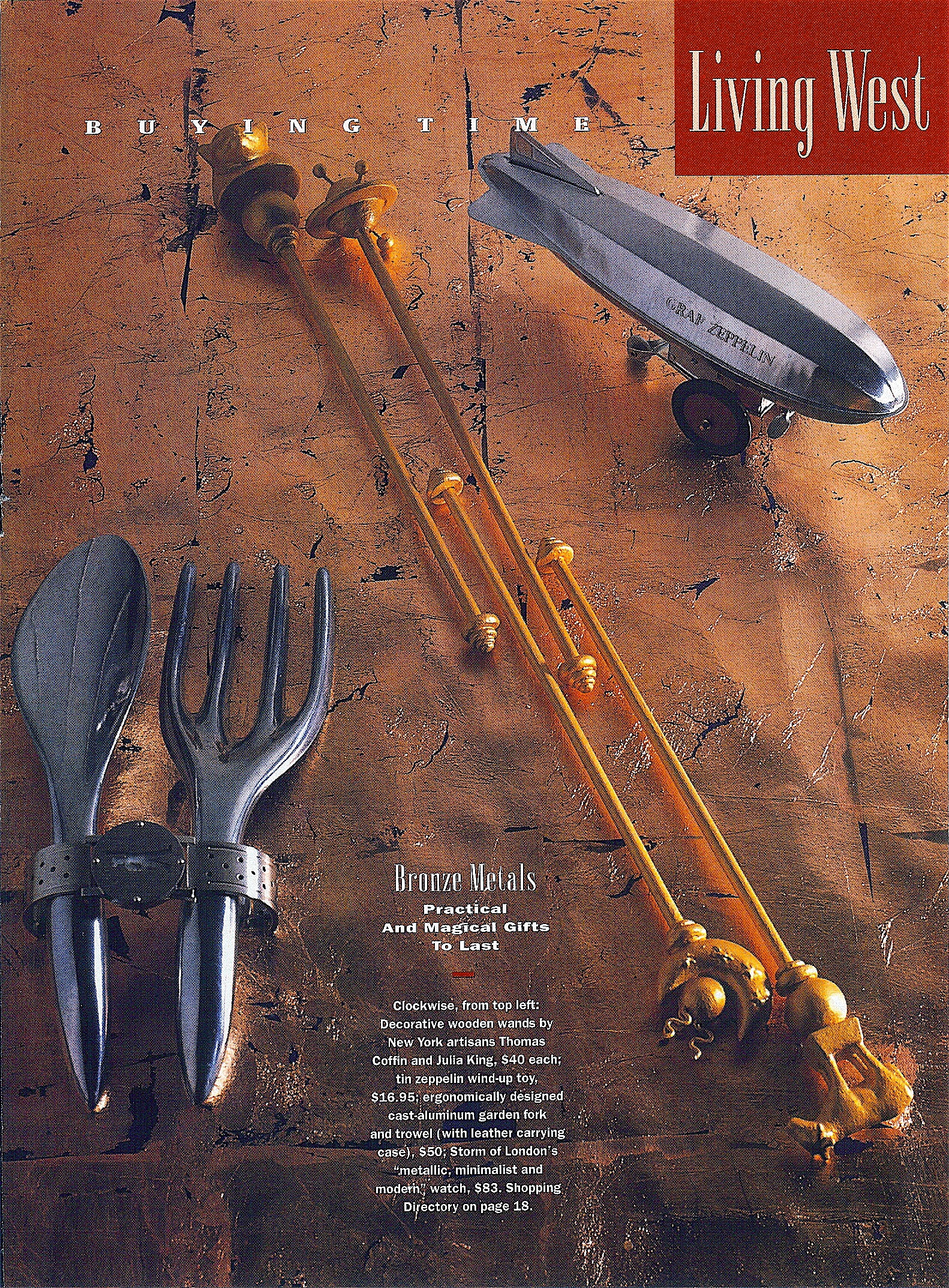 Coffin & King Press - Coffin & King Decorative Wands featured in Western Living Magazine - Vancouver, British Columbia