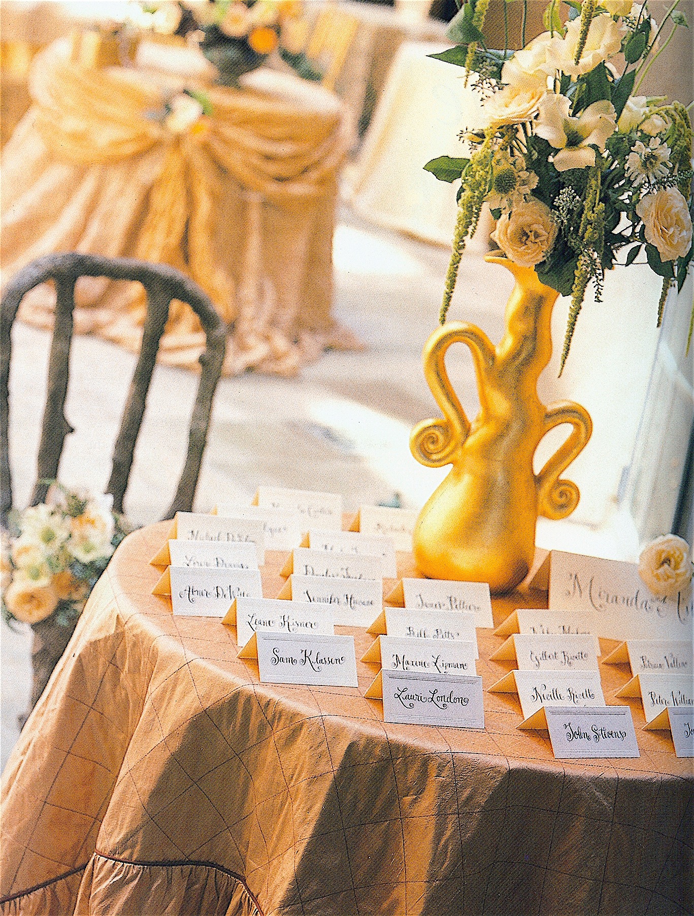 Coffin & King Press - Coffin & King Gilded Vase featured in The Perfect Wedding