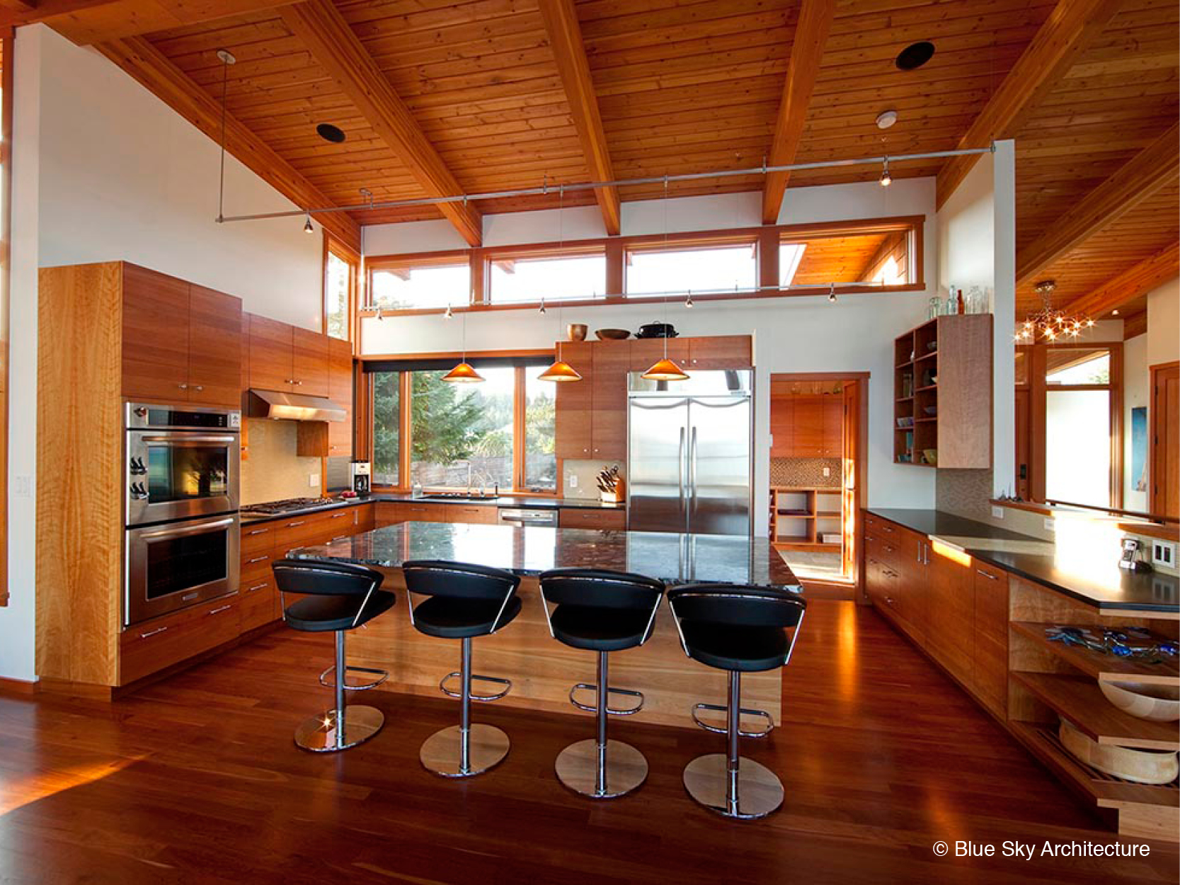 Post and Beam Modern Kitchen Design