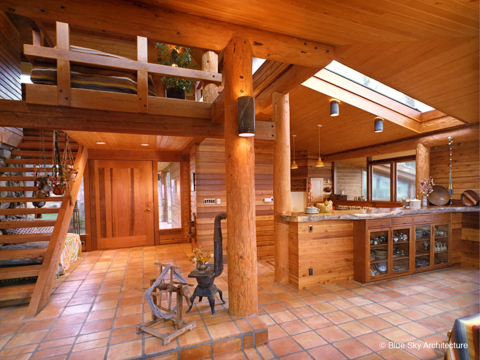 Kitchen Deisgn with Fir and Cedar Interior