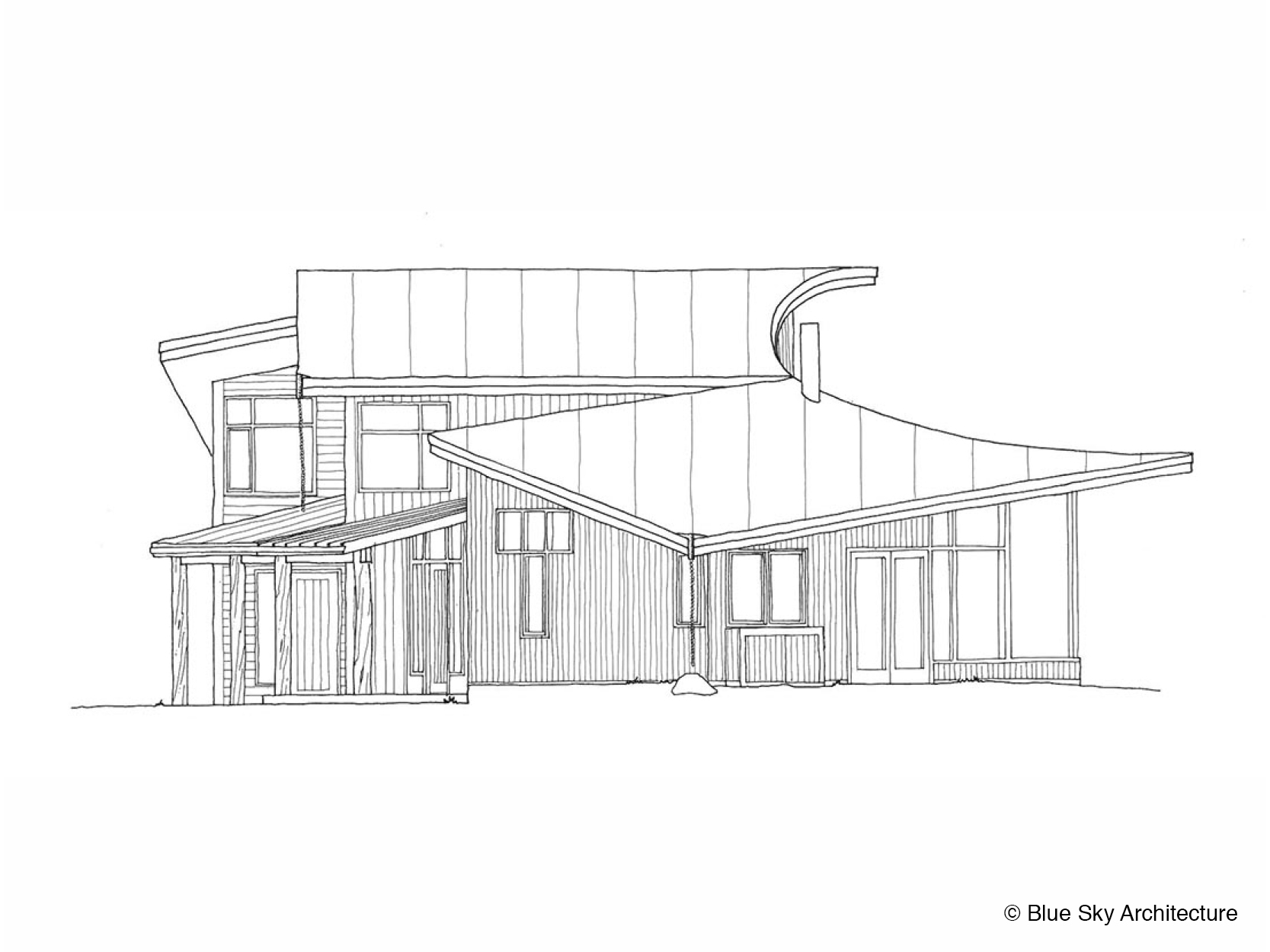 Thomson House Elevation Drawing
