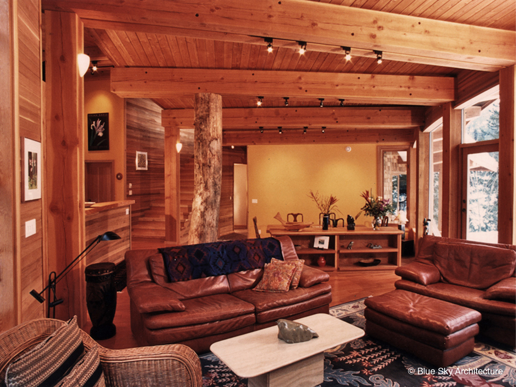 Custom Interior with Heavy Timber Design