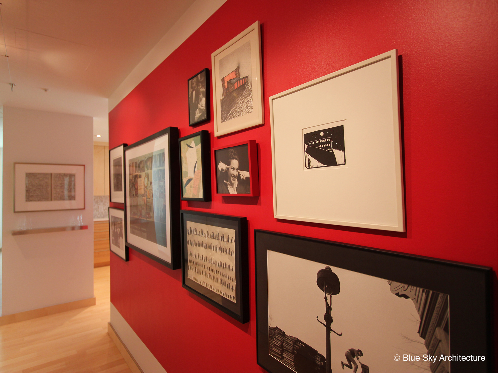 Gallery wall of renovated Vancouver condo