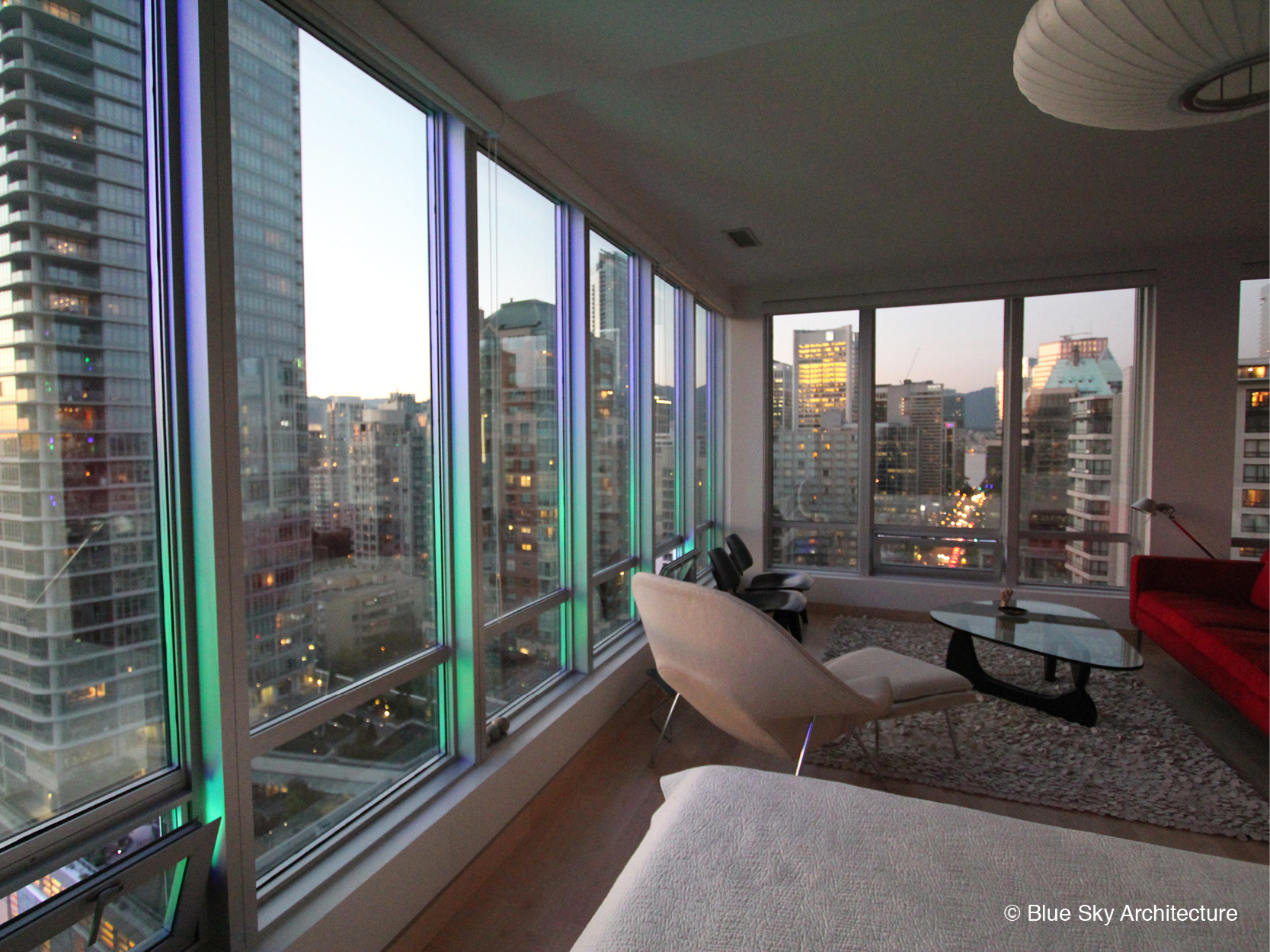 Vancouver Condo with floor to ceiling windows