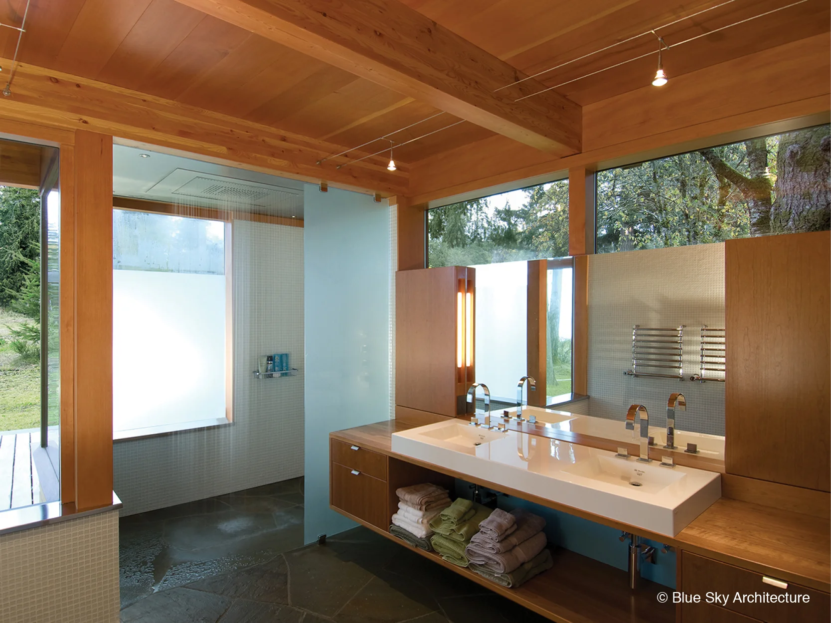 Modern bathroom in Miracle Beach House