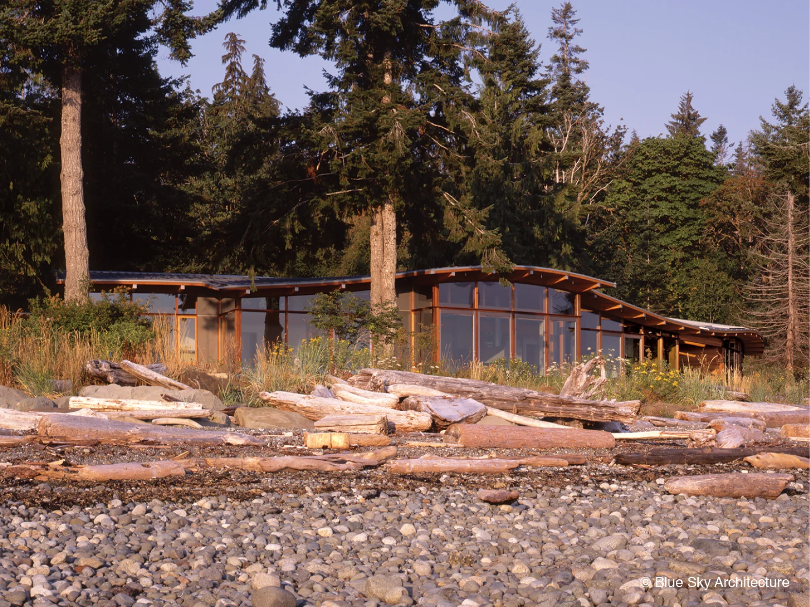 View from the ocean of Miracle Beach House