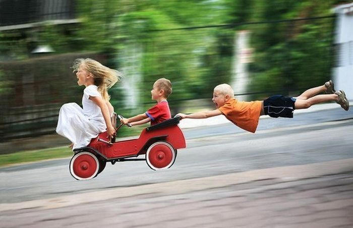 This was me and my brother. This would've been us had we had a sister. 