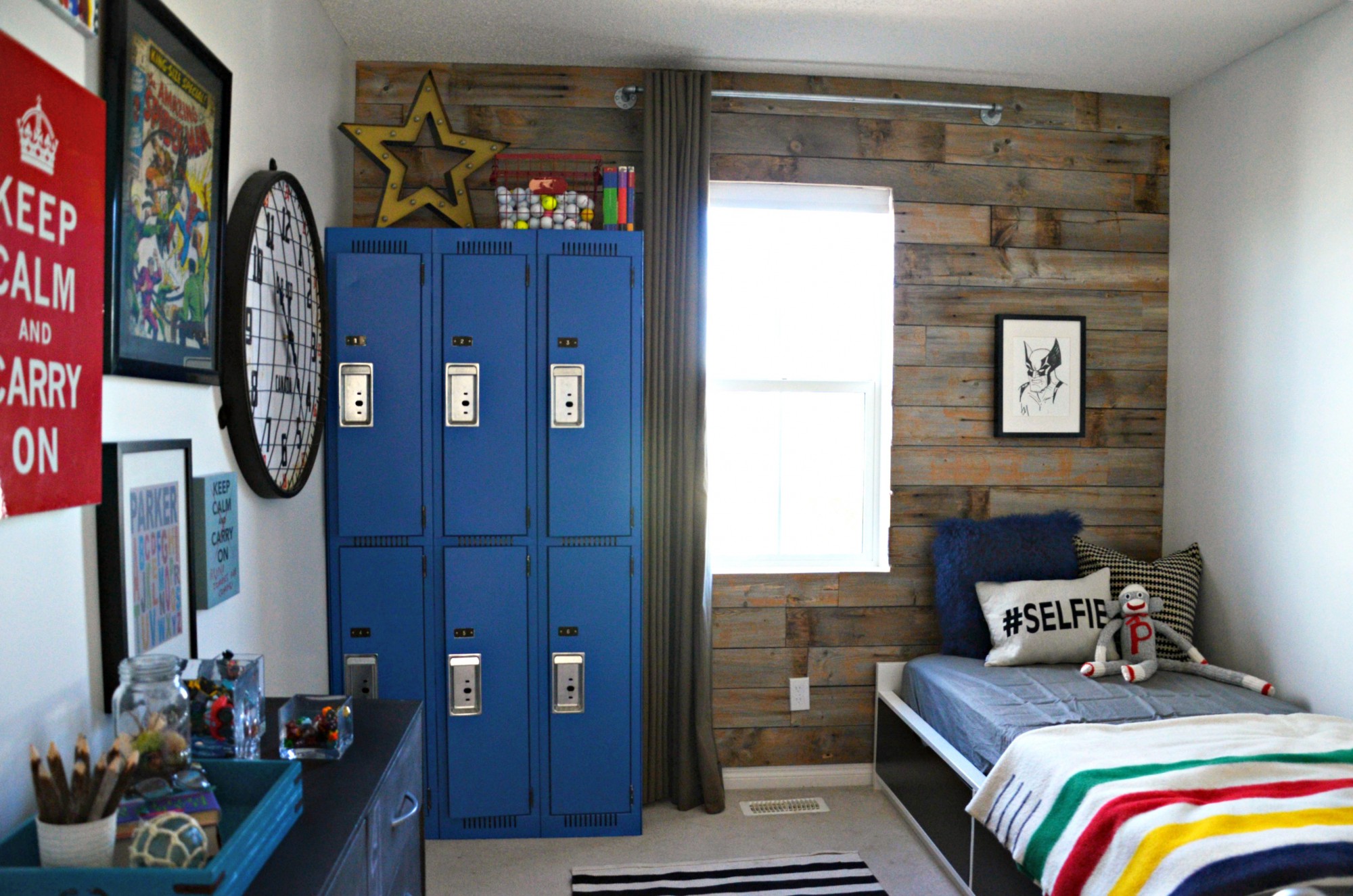 industrial boy bedroom