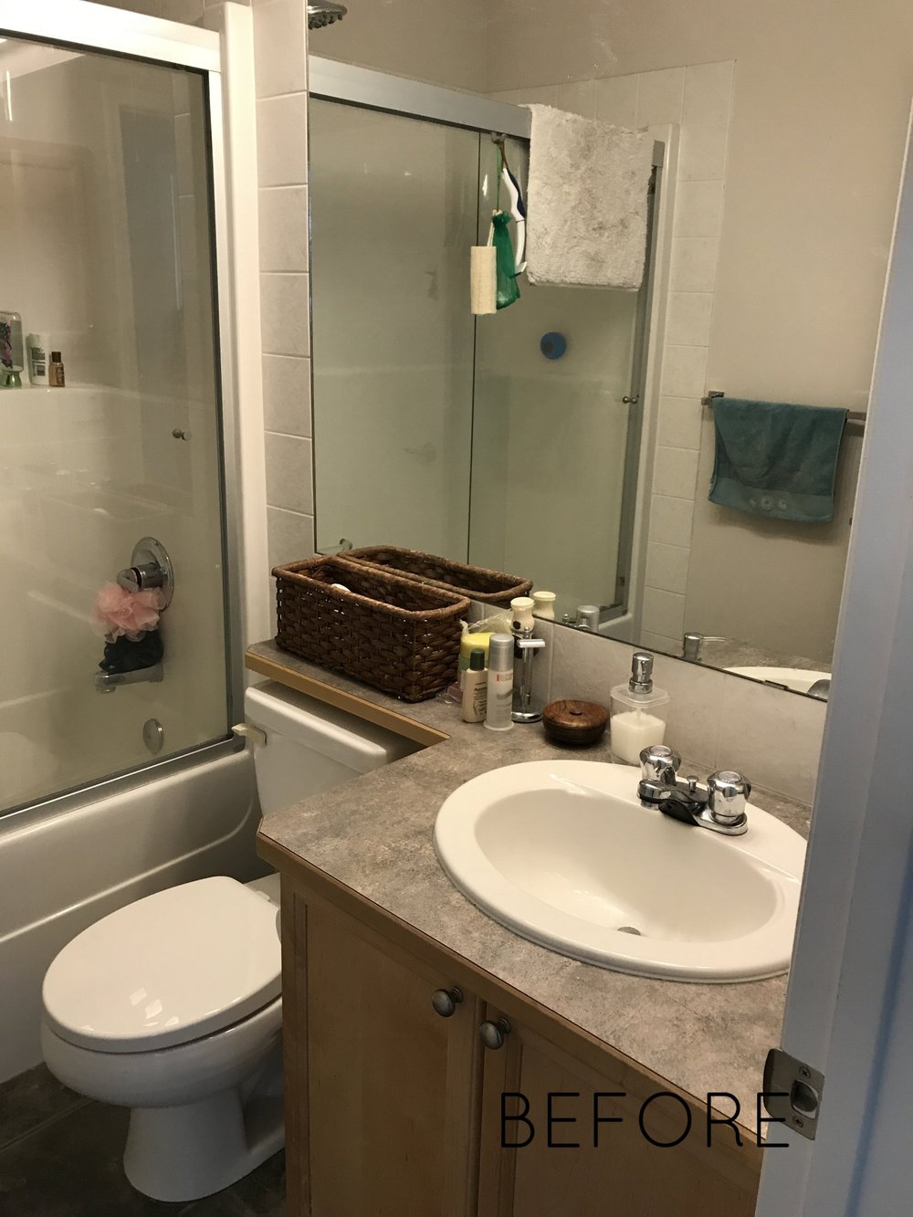 Calgary Interior Designer - bathroom renovation before