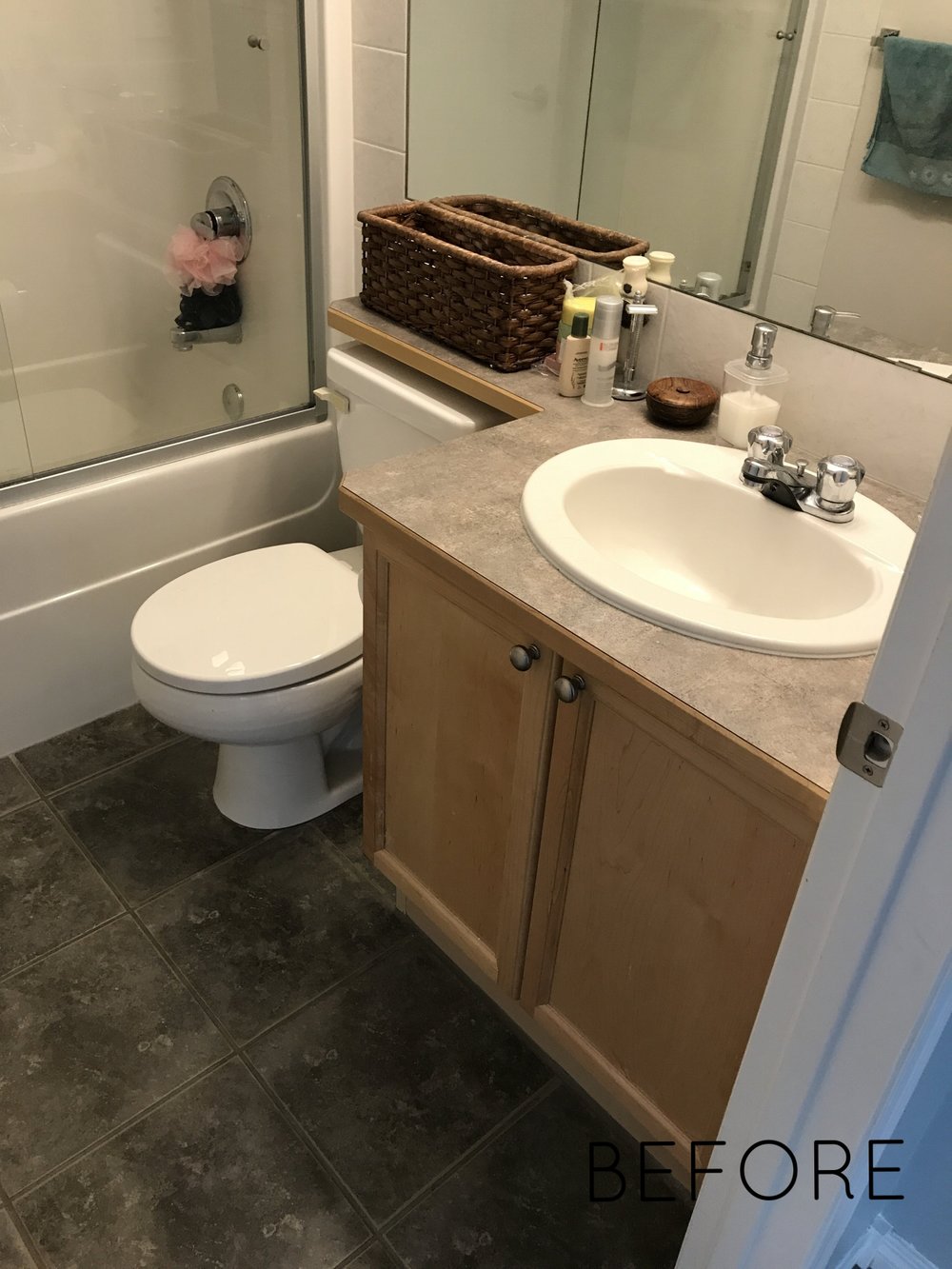 Calgary Interior Designer - Bathroom renovation before