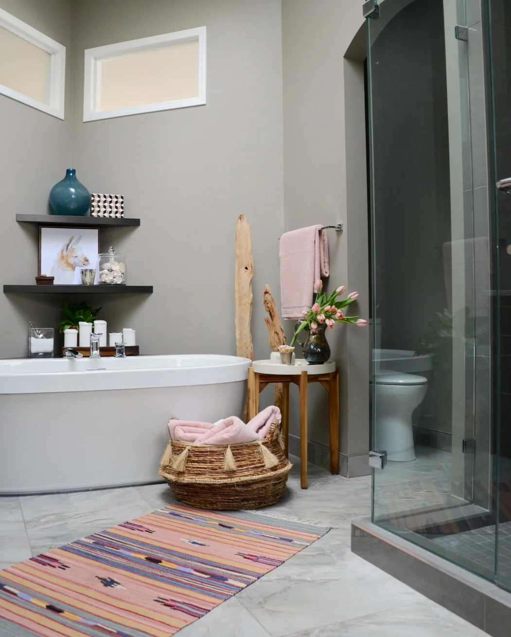 Calgary Interior Designer | Ensuite Bathroom Renovation | Before and After