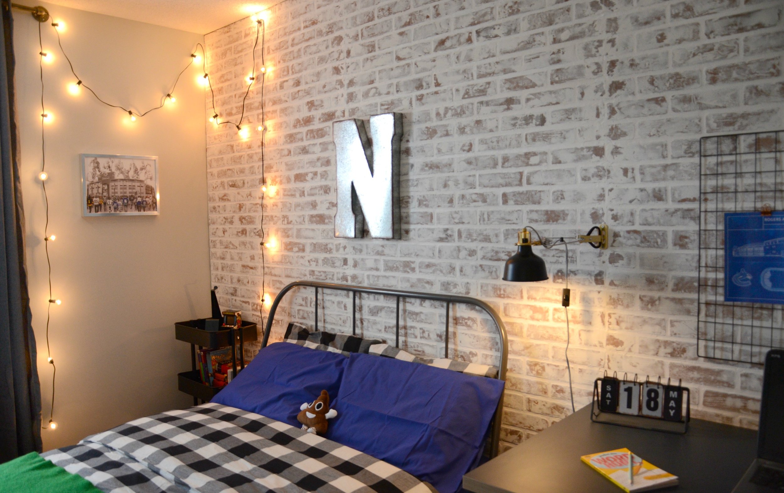 industrial boy bedroom