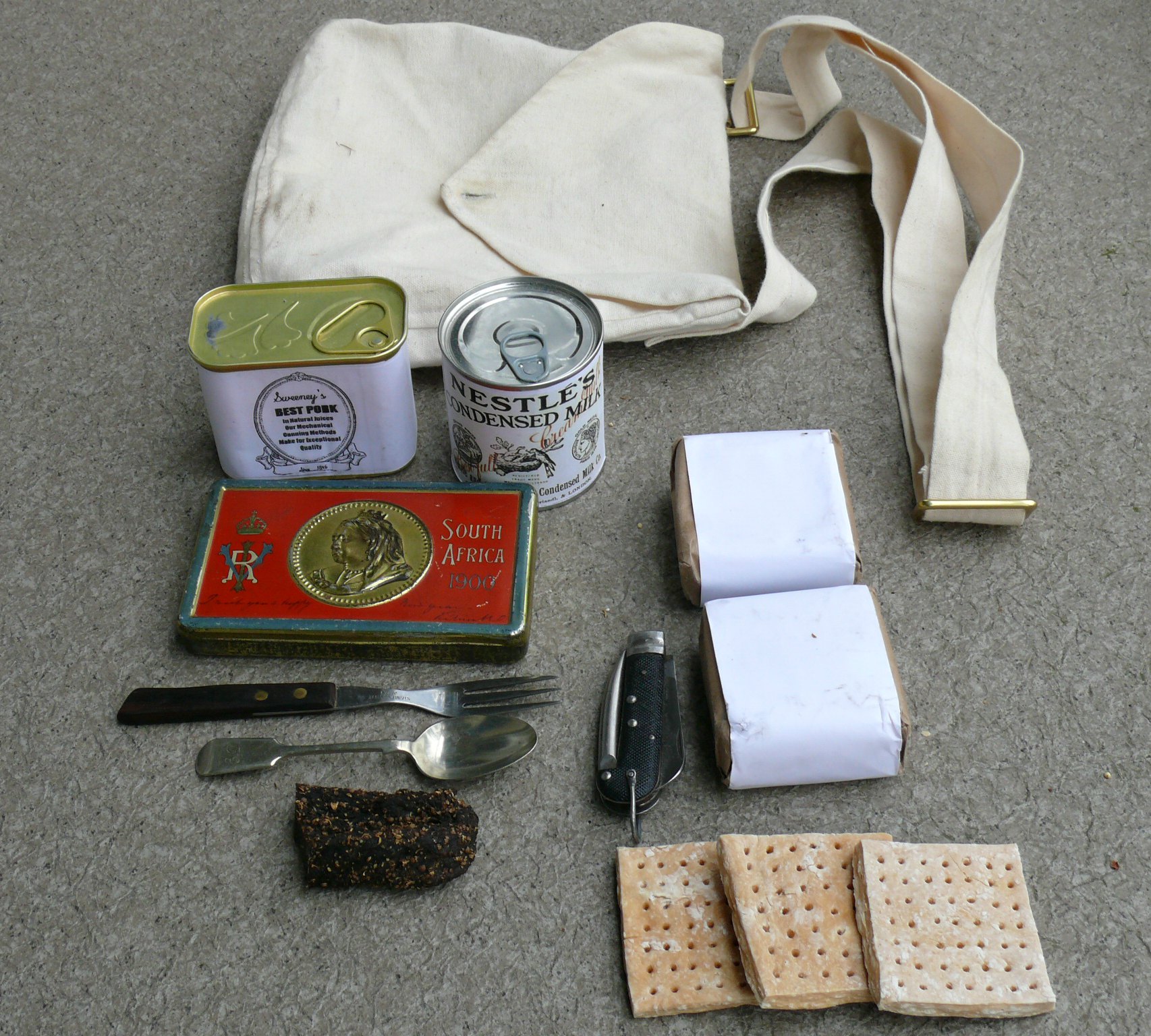 An example of some Boer War rations...