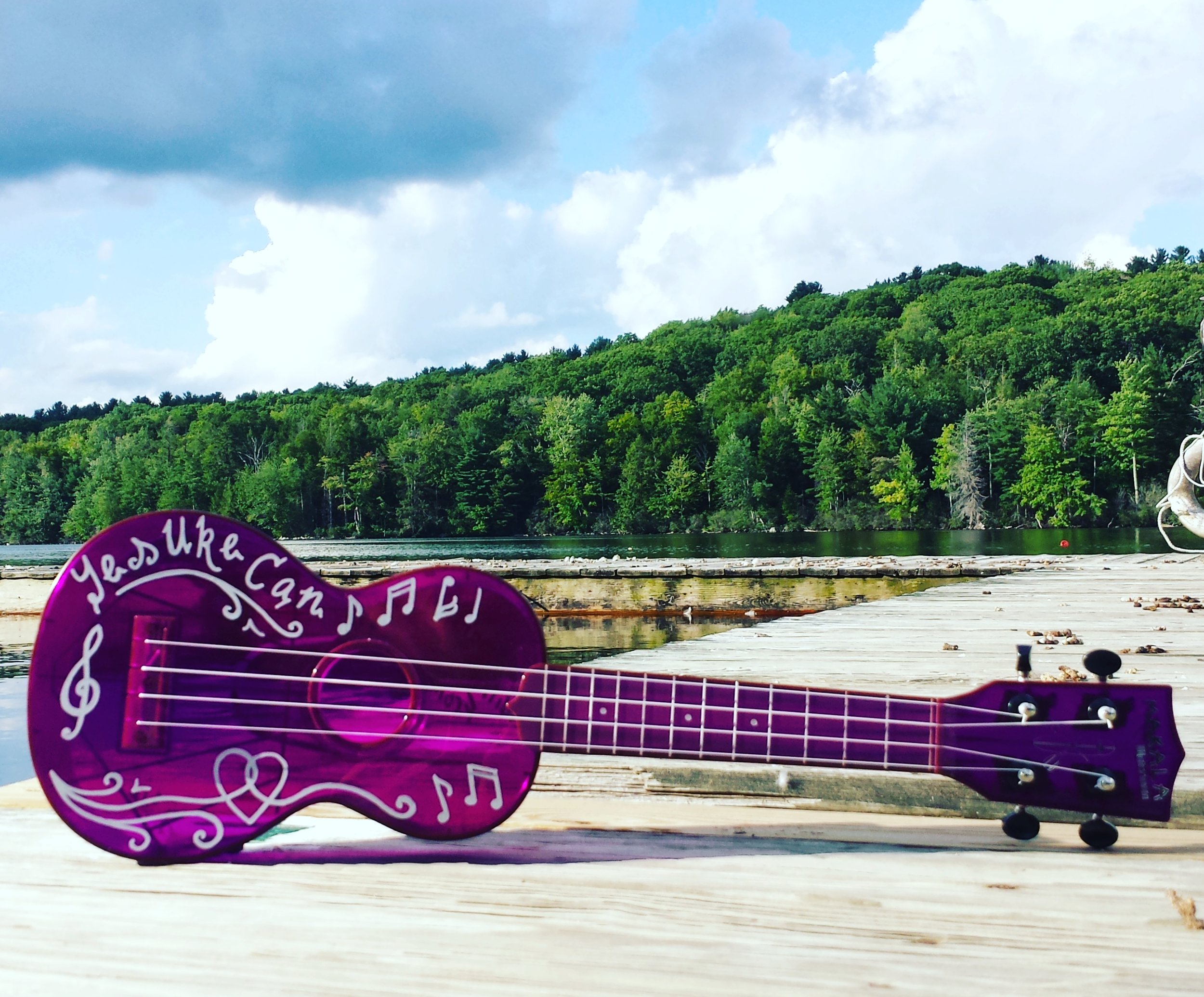 Here's a picture of my new makala waterman, decorated by Chris Hoffensetz (an amazing artist and Camp Wah-Nee counselor)