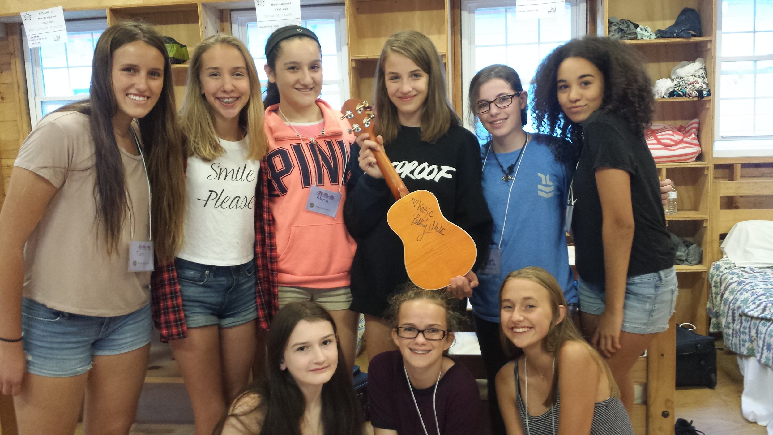 Some of my campers with the signed uke